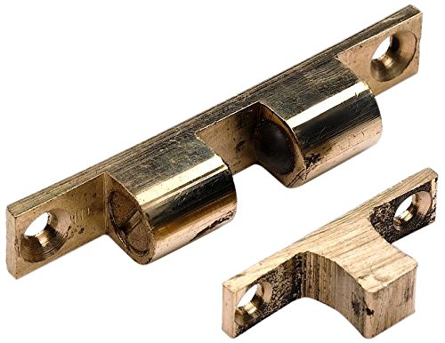 Merriway BH01247 Double Ball Catch Solid Brass 42mm -2 Pcs