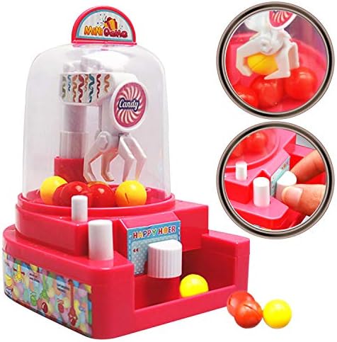 Mini Claw Machine Toy Cheap Game Playset for Kids and Parties Xmas Holiday Toy Gifts-Red
