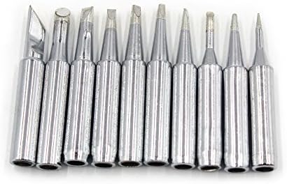 10PCS/Set Soldering Iron Tips Silver 900M-T Lead-free Accessories For Hakko, ATTEN, QUICK, CXG, Aoyue, Yihua, ABF Electric Soldering Station Iron