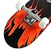 Krown Rookie Complete Skateboard,Red Flame