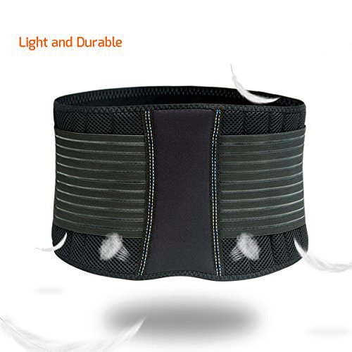 Weight lifting Belt for Men and Women | Durable Comfortable & Adjustable with Strap | Stabilizing Back Brace Support for Weightlifting and Back Pain (S/M) - Thumbnail 2