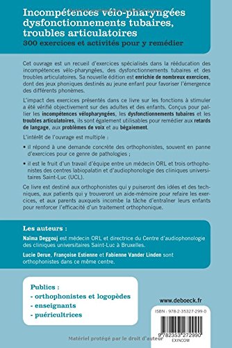 Amazon Fr Incompetences Velo Pharyngees Dysfonctionnements Tubaires Troubles Articulatoi Estienne Francoise Livres