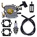 FitBest Carburetor Kit for Stihl BR320 BR340 BR380 BR400 BR420 SR320 SR340 SR380 SR400 SR420 – Replaces 4203-120-0601 HD-4A HD-4B HD-13B with Gaskets, Spark Plug, Fuel Filter & Line