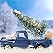 KUUQA 66Pcs Mini Christmas Trees - Bottle Brush, Sisal Snow Pine, Architecture Trees for Winter Snow Ornaments, Christmas Decorations, Diorama Models - Small Size