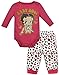 Baby Girls' Betty Boop Onesie and Pant Set