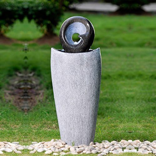 35 Inch Granite Stone Finish Column Fountain