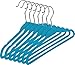 Utopia Home Kids Velvet Hangers - Small Clothes Hanger - Non Slip - Space Saver (25, Blue)