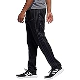 adidas Men's Essential Tricot Zip Pants (X-Large, Black/Carbon/Black)