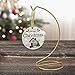 BANBERRY DESIGNS Gold Ornament Christmas Display Stands - Jewelry - Terrarium Displayer - Smooth Brass Metal - 7 Inches High Inside Hanging Height of 5