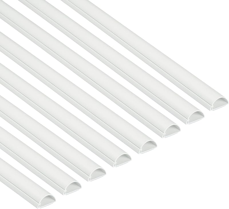 D-Line Mini Cable Trunking 8-Pack 30mm x 15mm 1m White