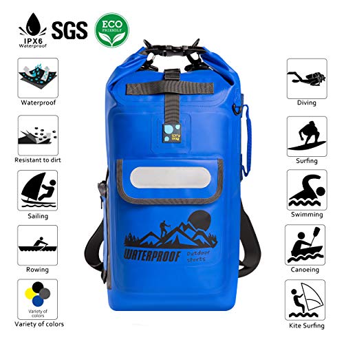 IDRYBAG Dry Bag Backpack Waterproof Floating 20L/30L/40L, Dry Bags Waterproof Backpack for Men, Dry Sack Waterproof Bag Kayak