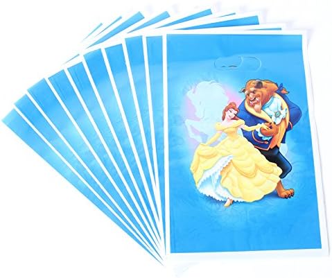 Brockhill Trading 10 x Beauty And The Beast Kids Happy Birthday Party Bags Loot Bag