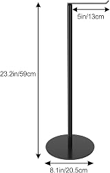 niffgaff Free-standing Stainless Steel Toilet Roll Holder Matte Black Finish view 6