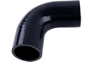 OHOB-COOL 90 Degree Elbow Silicone Coupler Reinforced Hose ID 2.25 Inch (57mm),4-Ply Turbo/Intercooler/Intake Piping Couplers Industrial Hydraulic