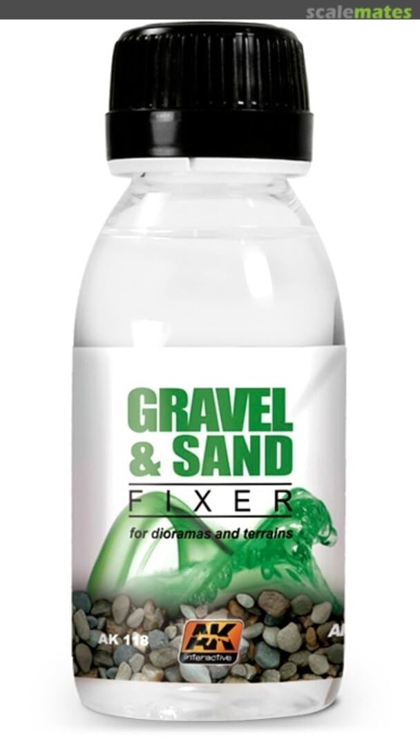 AK Interactive AK00118 - Gravel and Sand Fixer model making