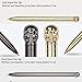 PASISIBICK Novelty Skull Ballpoint Pens,Metal Writing Pen for Nurse Dr. Stationery Crazy Student Gift (Pack 4)