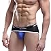 Binmer(TM)Mens Sexy Breathe Underwear Briefs Bulge Pouch Shorts Triangle Underpants (L, blue)