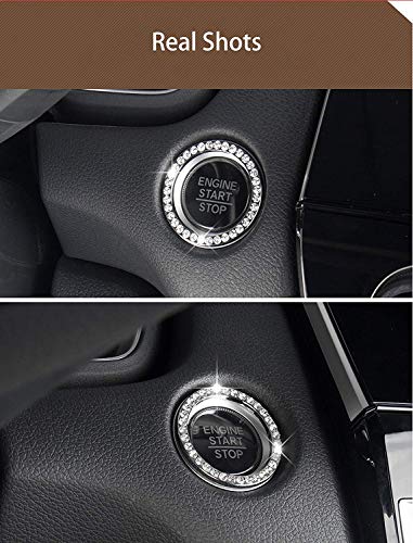 image for Onwon 2 Pack Car Engine Start Stop Rhinestone Decoration Auto Start De