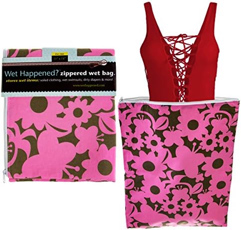 Wet Happened 2 Pack 11” x 14” Zippered Sealed Wet Bags For Dirty Clothes &amp; Diapers