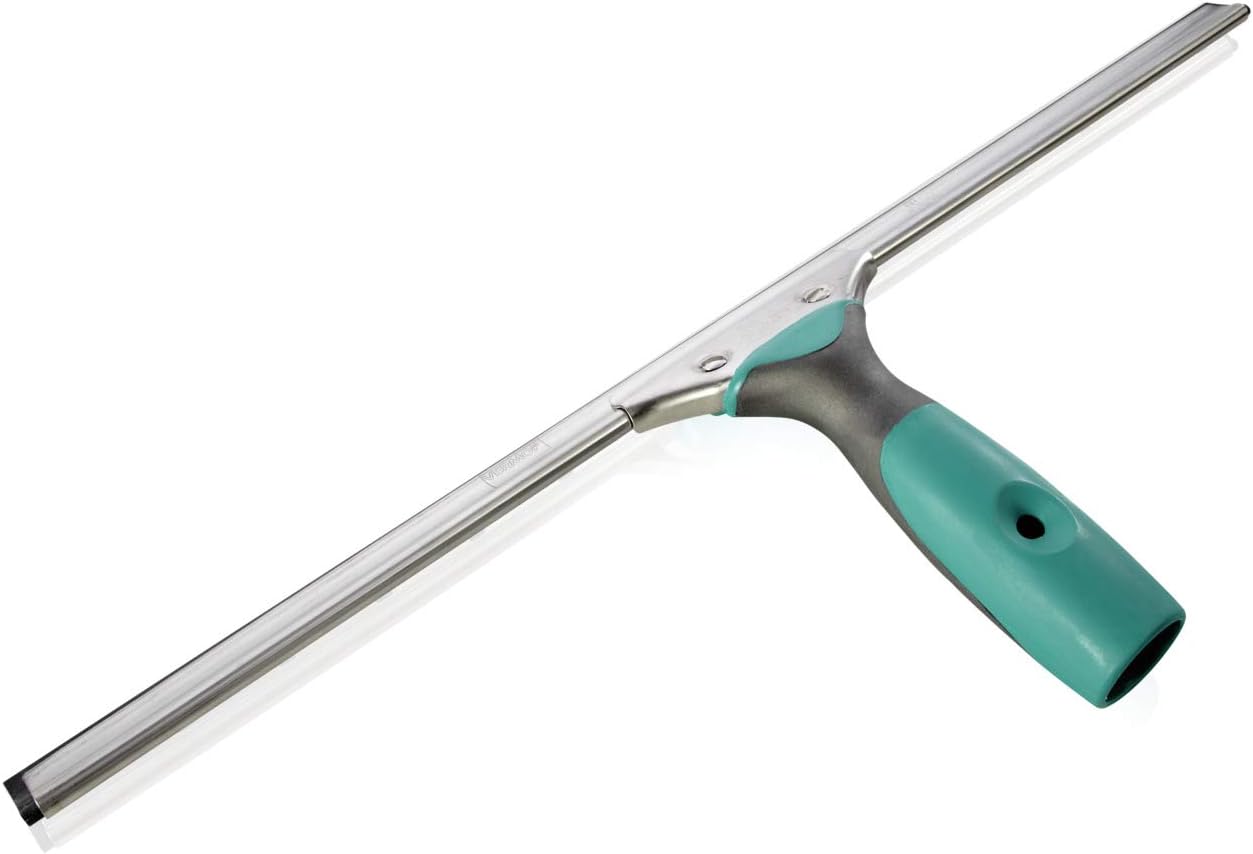 Leifheit Professional Fensterabzieher 45 cm mit Weichgummigriff, Abzieher mit hochflexibler Gummilippe, Duschabzieher mit verschiebbarer Griffposition