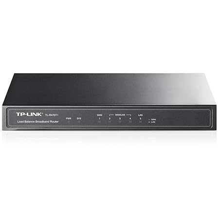 TP-Link TL-R470T+ v6.0 Load Balance Broadband Router (WAN/LAN-Port, 64MB DRAM, 4MB Flash Speicher)