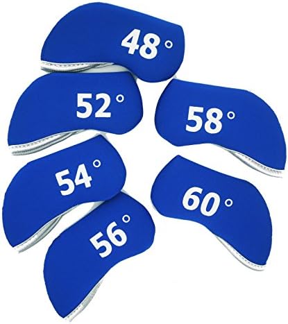 Wedge Golf Head Covers Neoprene Case For 48-60 degree 6pcs/set