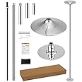 PRIORMAN Pole Dancing Pole for Home - 45mm Spinning Dance Pole with Extension, Portable Dance Pole, Great for Bedroom, Pole Dance Studio & Pole Fitness