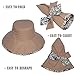 Women Wide Brim Sun Hat Summer Outdoor Foldable Beach Cap Khaki