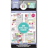 me & my BIG ideas Sticker Value Pack for Mini Planner - The Happy Planner Scrapbooking Supplies - Planner Basics Theme - Multi-Color & Gold Foil - For Projects & Albums - 30 Sheets, 1768 Stickers