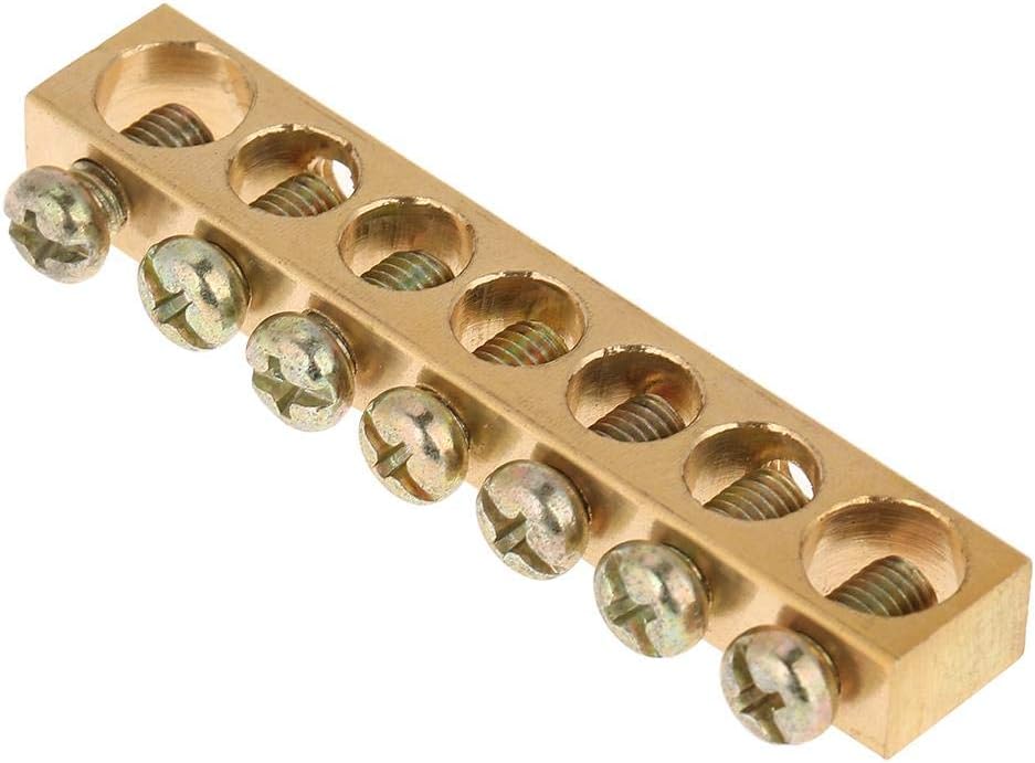 Ground Bar,Grounding Bar Terminal Bar 10pcs 7Hole Electrical