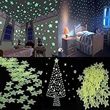 100x Home Wall Star Sticker Light Green Glow In The Dark Ceiling Decal Baby Room