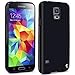 LK Case for S5, Ultra [Slim Thin] Scratch Resistant TPU Gel Rubber Soft Skin Silicone Protective Case Cover for Samsung Galaxy S5 (Black)