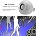 RAYWAY Bluetooth Speaker LED Light Bulb - 16 Multi Color Changing Music Bulb - Dimmable Wireless Colorful Mood Night Lamp - Men Women Gift for Party Kitchen Bedroom - E26 Base - Remote Control