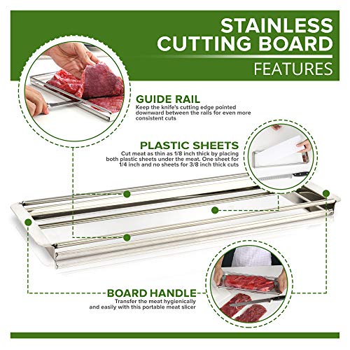 Advanced Beef Jerky Slicer Kit 100 Precision Uniform Slices Guaranteed Adjustable Thickness