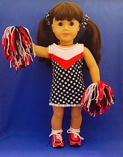 Wdc Star Cheerleader Outfit Fits 18" Dolls Like American Girl