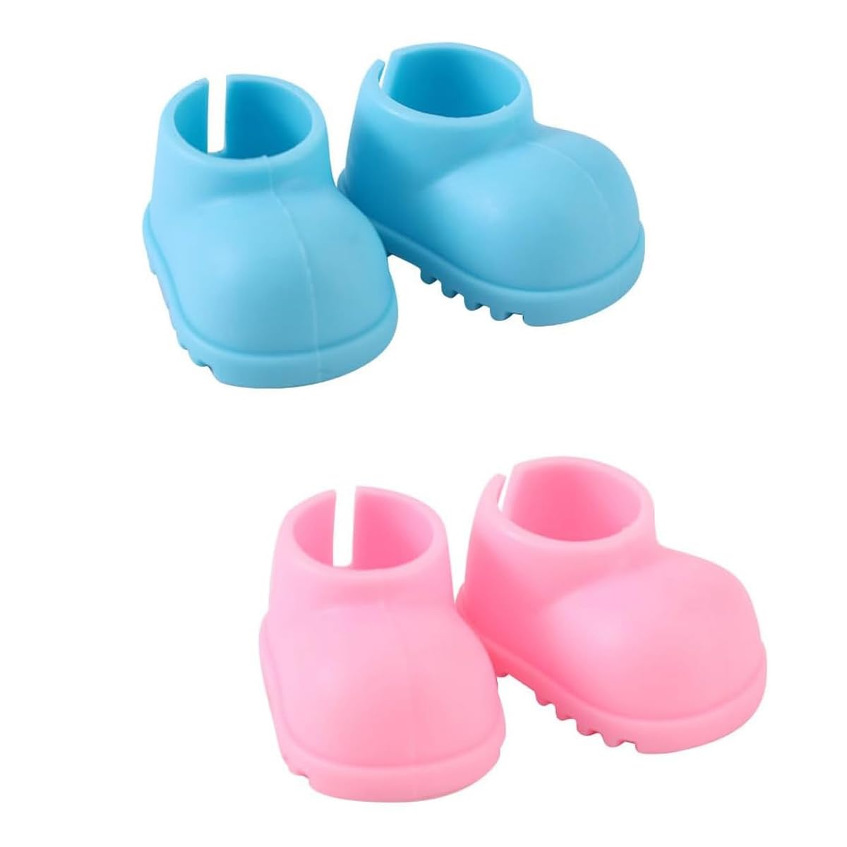 Hoite 2 Pairs Mini Doll Shoes, Plastic Colorful Cute Tiny Shoes Premium Fashion Outfit Accessories Replacement Suitable for 10cm/15cm Doll