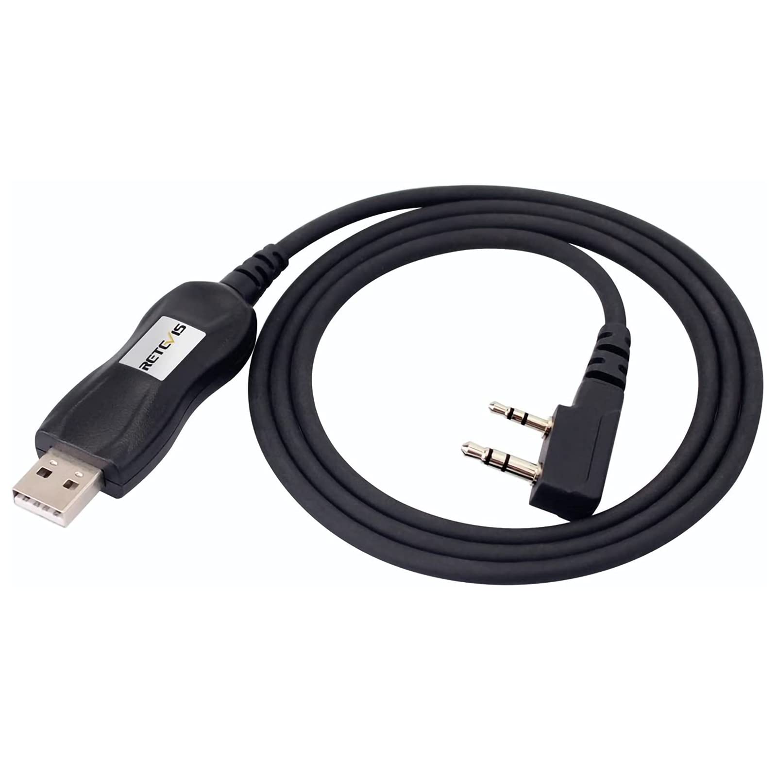 Retevis PC28 FTDI Chip USB Programming Cable Compatible with Walkie Talkie RT5R RT5 RT5RV RT85 RT86 RT21 RT7 RT1 RB85 RA685 Kenwood Baofeng UV5R BF-888S BF-88E Wouxun TYT Two Way Radio (1 Pcs)