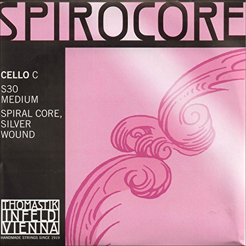 Spirocore Cello C String – Silver/Steel, Medium Tension
