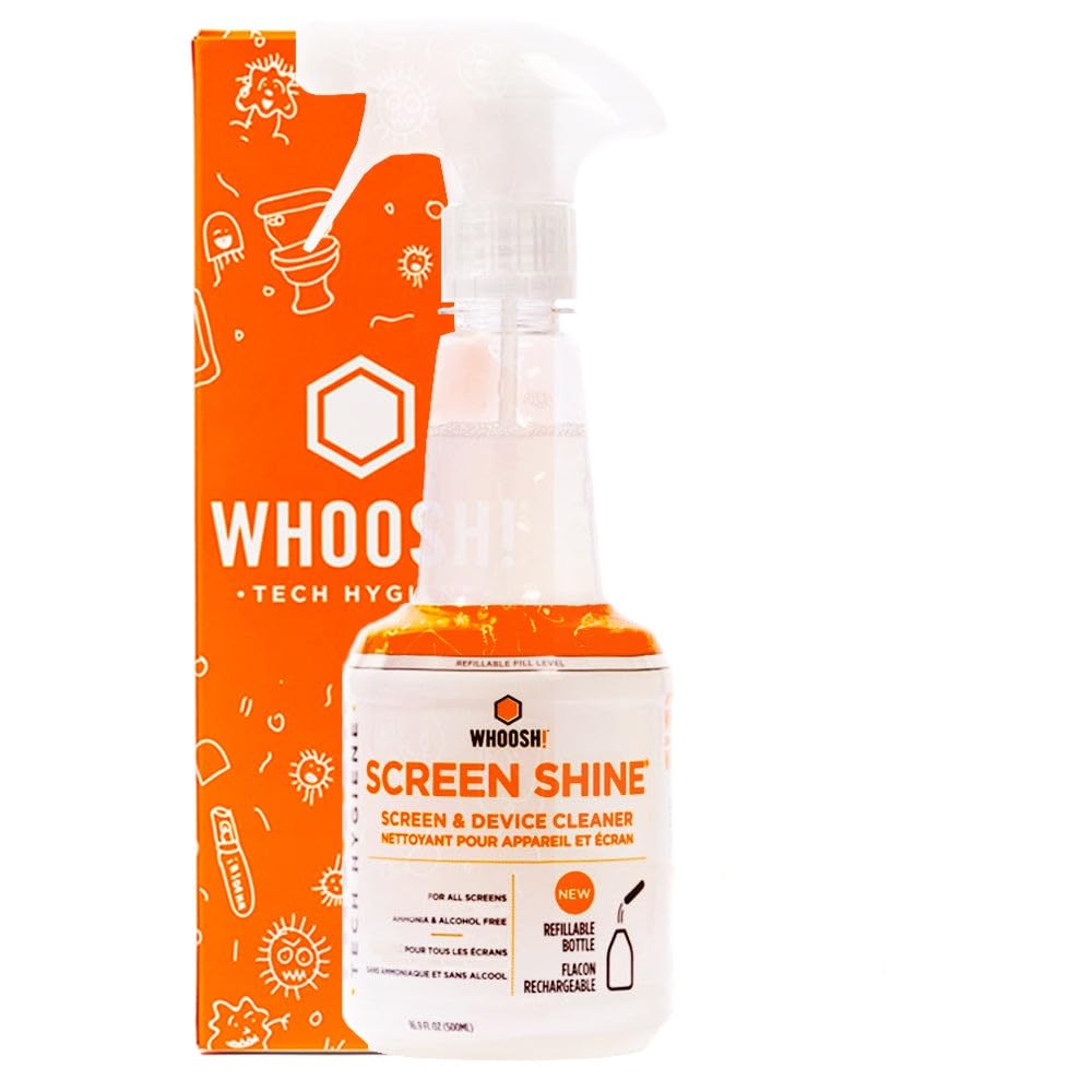 WHOOSH!! - Screen Shine Spray Cleaner for Electronic Screens Non-Toxic Cleaner - 500ml