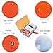 Business Card Holder Book PU Leather 300 Name Cards Organizer, Orange