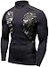 TM-T42-BB_Small Tesla Men's Thermal WinterGear Compression Baselayer Mock Long Sleeve T Shirts T42
