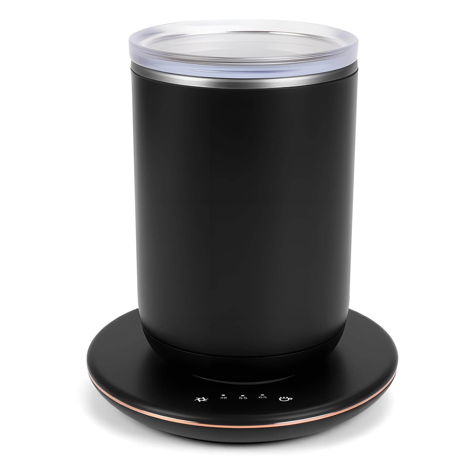 Photo 1 of ***it has no lid*** AZFUNN Self Heating Coffee Mug with Lid & Self Stirring, Temperature Control Electric Heated Smart Cup, 8 Hours Auto Shut Off, Gifts for Women Men (Black)