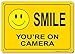 Smile You're On Camera Sign, 10