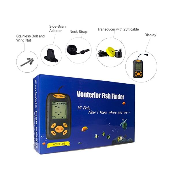 Venterior-Portable-Fish-Finder-Water-Depth-Temperature-Fishfinder-with-Wired-Sonar-Sensor-Transducer-and-LCD-Display