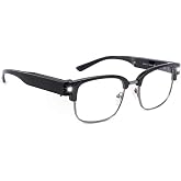 SKYWAY Reading Glasses with Light Metal Frame Magnifier Reading Glasses rechargeable Bright Led Readers Glasses for Men Women