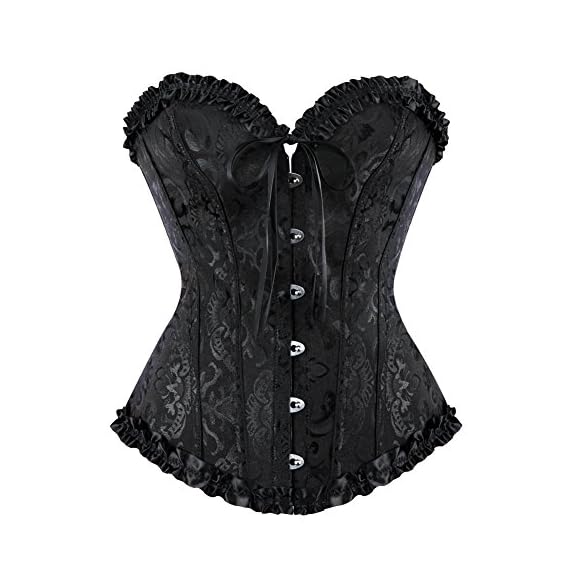 frawirshau-Womens-Lace-Up-Boned-Overbust-Corset-Bustier-Bodyshaper-Top