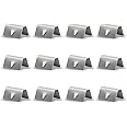 nodteem Pack-12 Car Rain Shield Fixing Buckle, Windproof Rainproof Deflector Channel Fixed Window Clip Set, Stainless Steel Rain Gutter Clip Replacement, Compatible with HEKO G3 Sned (Silver)