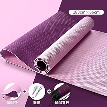 Baibian TPE Estera de Yoga Mujer Engrosamiento ampliado ...