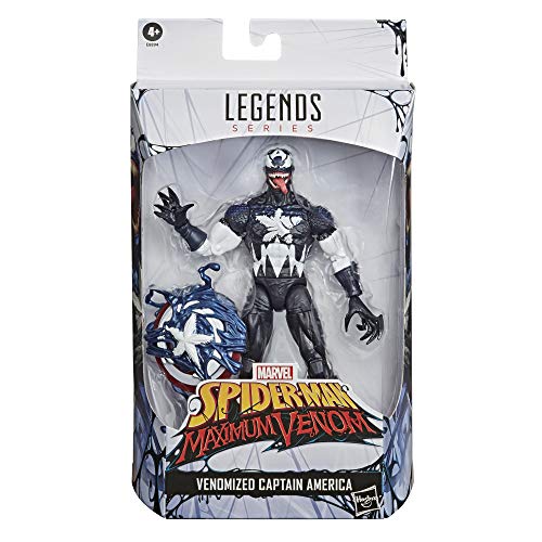 Hasbro Marvel Legends Series 15 cm große Venomized Captain America Action-Figur, Premium-Design und 2 Accessoires – Bild 3