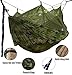 FORTRIC Mosquito Net Outdoor Double Camping Hammock Lightweight Nylon Portable Parachute Hammock for Camping Travel Beach Yard Backpacking with Tree Straps